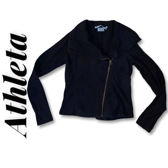 Athleta Jackets & Blazers - athleta on the move Moto asymmetrical Full Zip Jacket Size Medium 100302